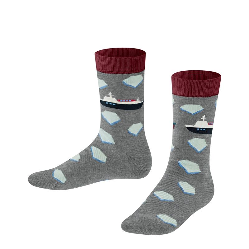 Dječje čarape FALKE Explorer Boat SO light greymel.