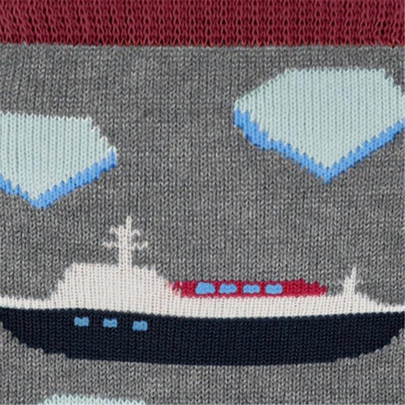 Dječje čarape FALKE Explorer Boat SO light greymel.