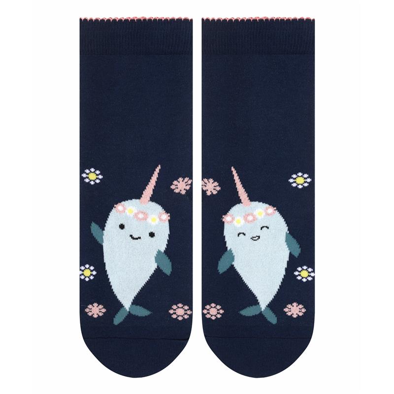 Otroške nogavice FALKE Narwhale SO royal blue