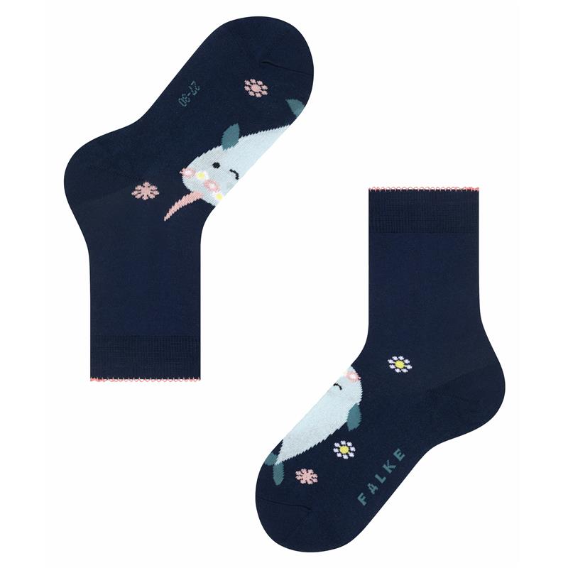 Otroške nogavice FALKE Narwhale SO royal blue