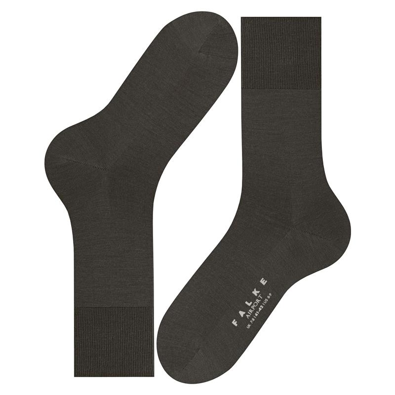 Nogavice FALKE Airport SO brown mel.