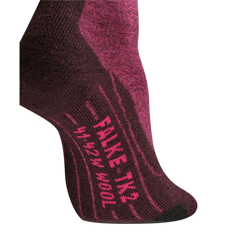 Nogavice FALKE TK2 Explore Wool Women Trekking Socks burgund