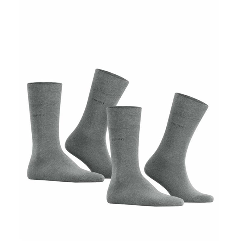 Čarape Esprit Basic Easy 2-Pack Men SO light greymel.