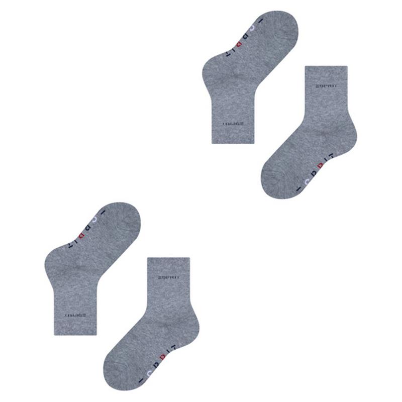 Dječje čarape Esprit Foot Logo 2-Pack Kids SO light greym