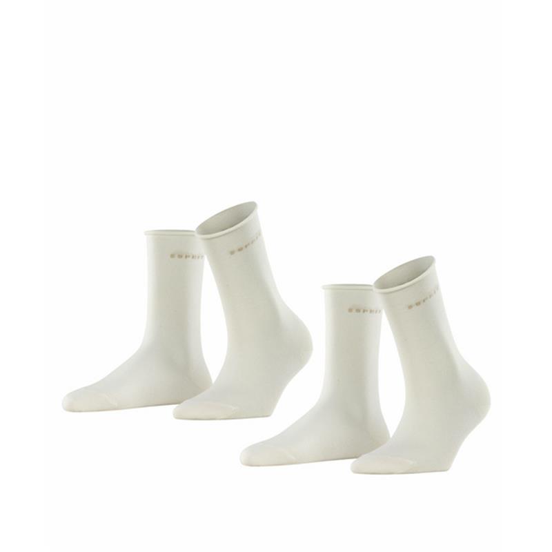 Ženske čarape Esprit Basic Pure 2-Pack Women SO off-white