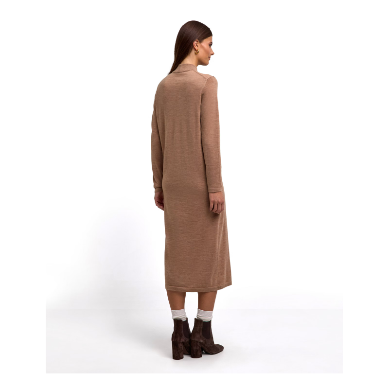 Ženska haljina FAV Merino X-Fine Dress w camel