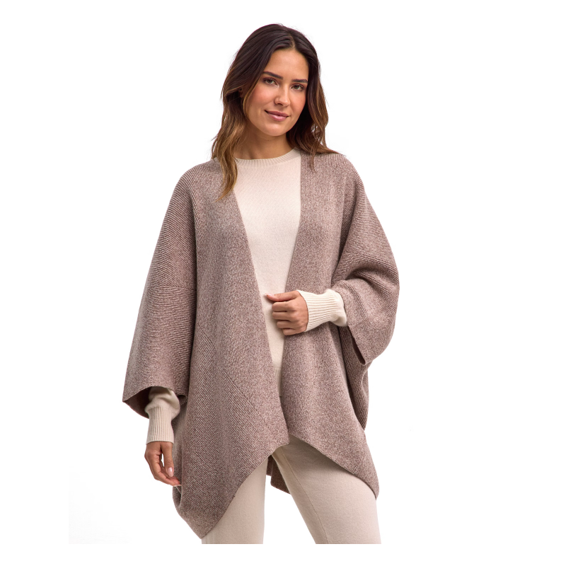 Ženski plašč FALKE Ribbed Lambswool Cape
