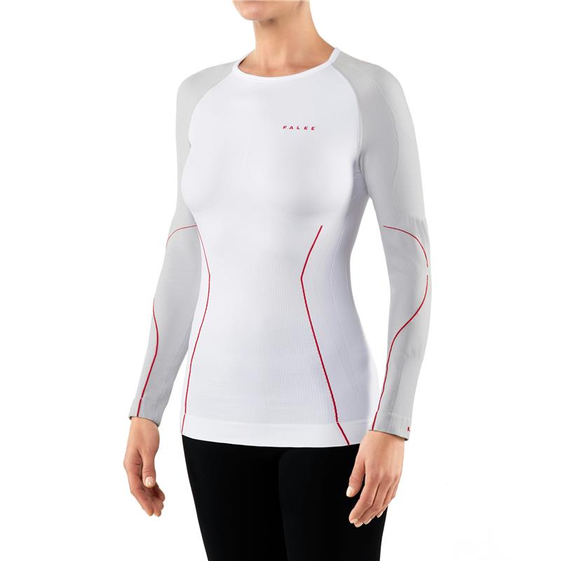 Ženska majica FALKE MW Ls Sh .Tr1 w white