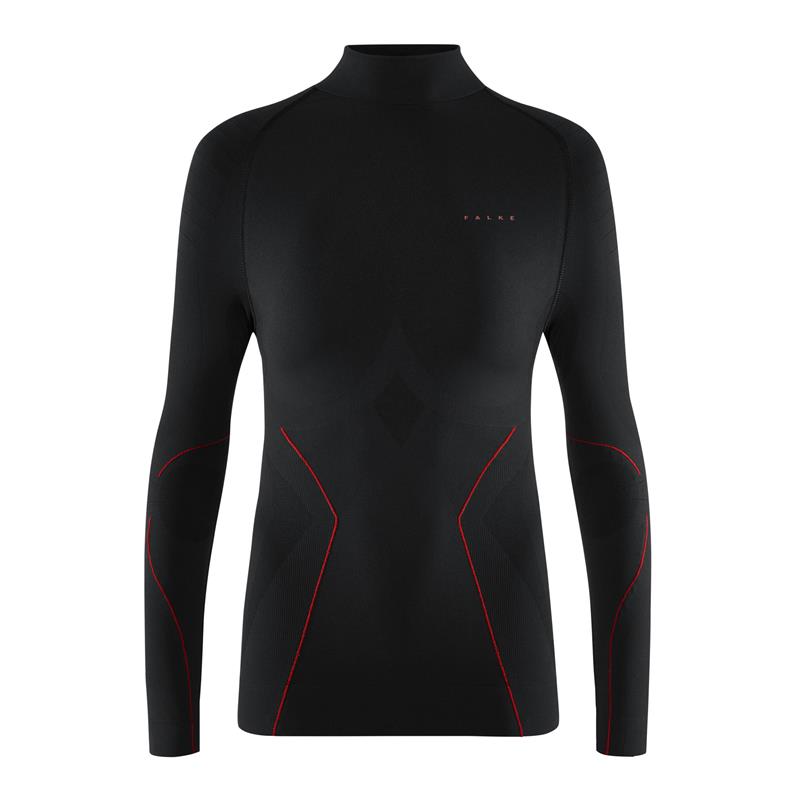 Ženska majica FALKE MW Longsleeved Shirt Turtleneck w black-