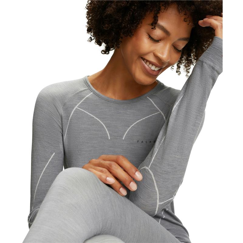 Ženske tajice FALKE WT Long Tight Regular w grey-heather