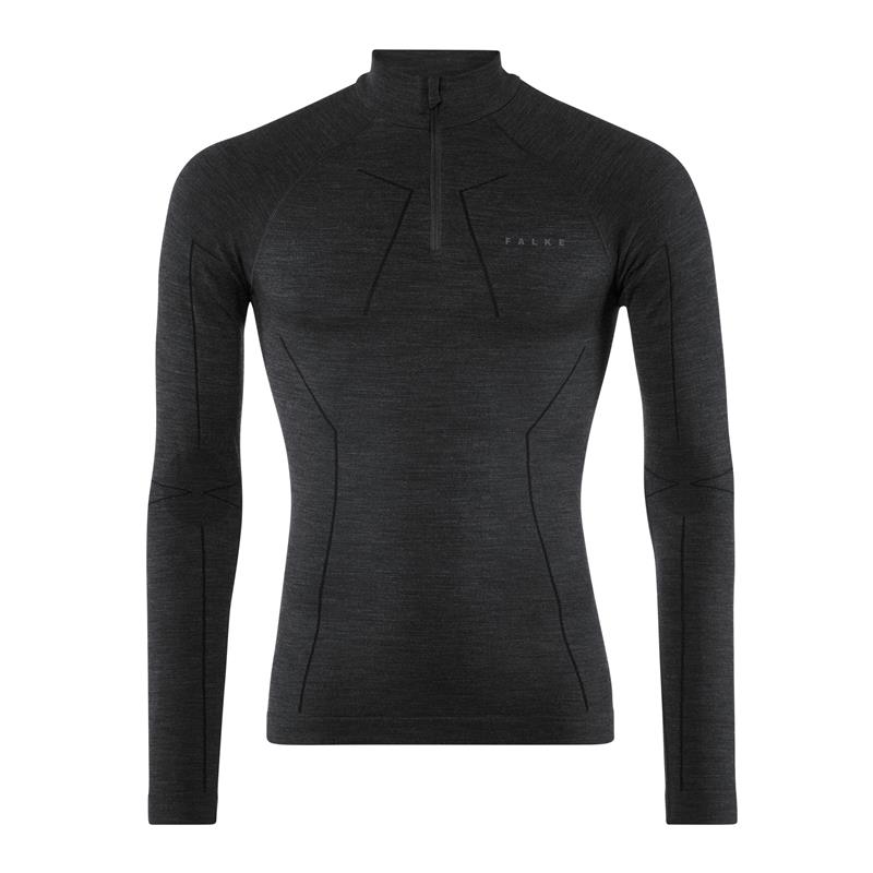 Muška majica FALKE WT Zip Shirt Regular m black