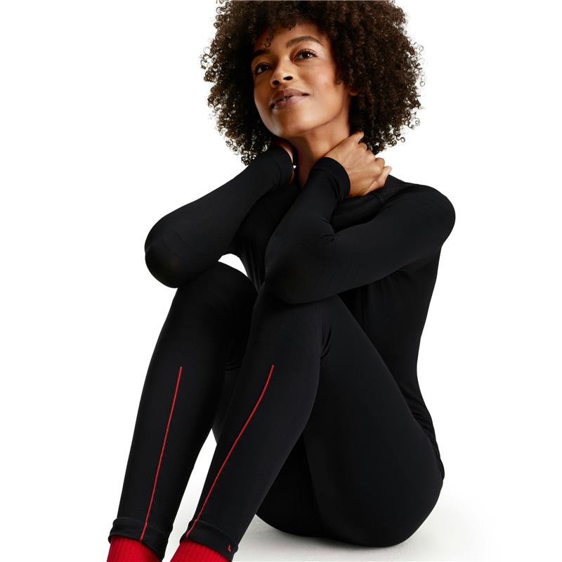 Ženske tajice FALKE W Long Tights w black-fuego