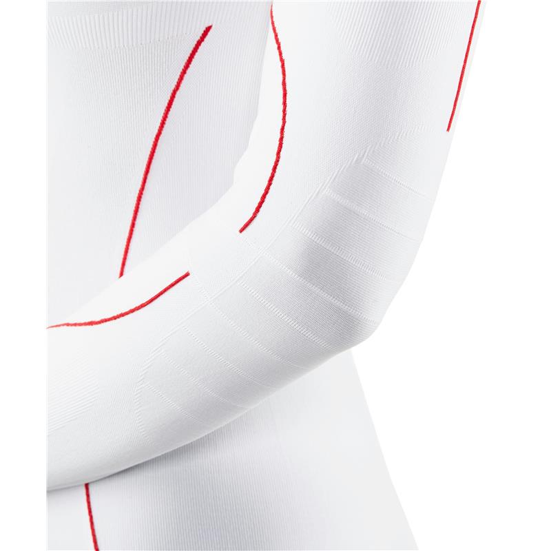 Ženska majica FALKE W Zip Shirt Tight w white