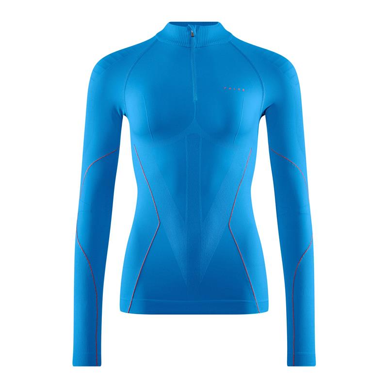 Ženska majica FALKE W Zip Shirt Tight w osiris