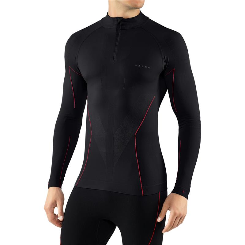 Muška majica W Zip Shirt Tight m black-fuego