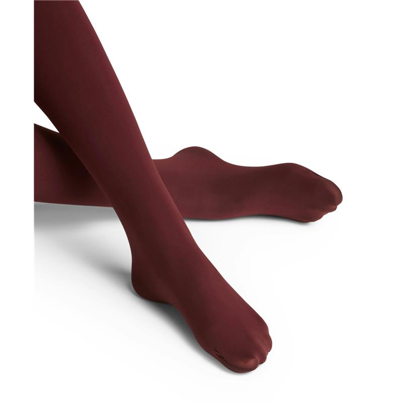 Ženske hlačne nogavice FALKE Pure Matt 100 TI barolo