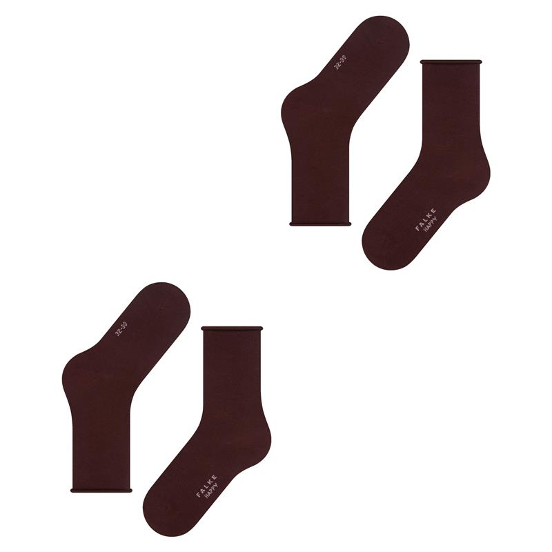 Nogavice FALKE Happy 2-Pack Women Socks barolo