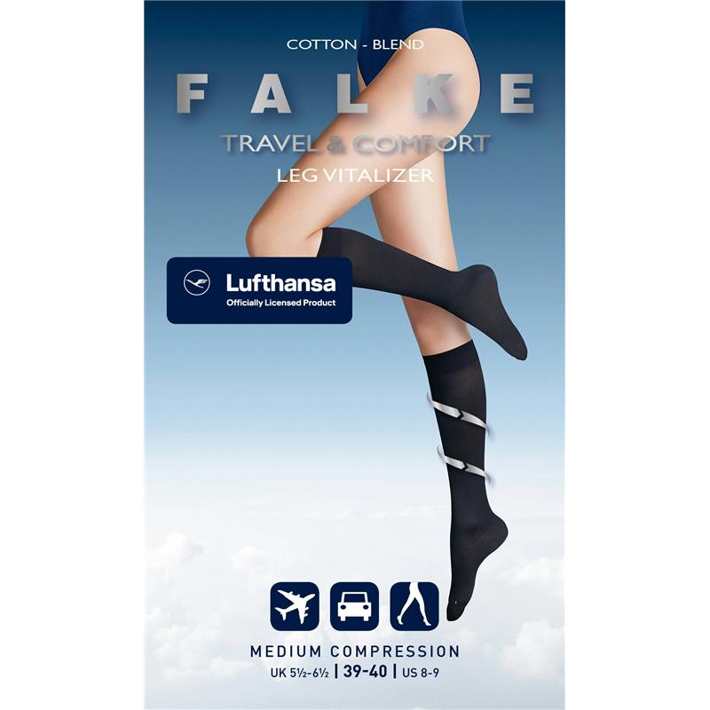 Ženske čarape FALKE Vitalizer KH black