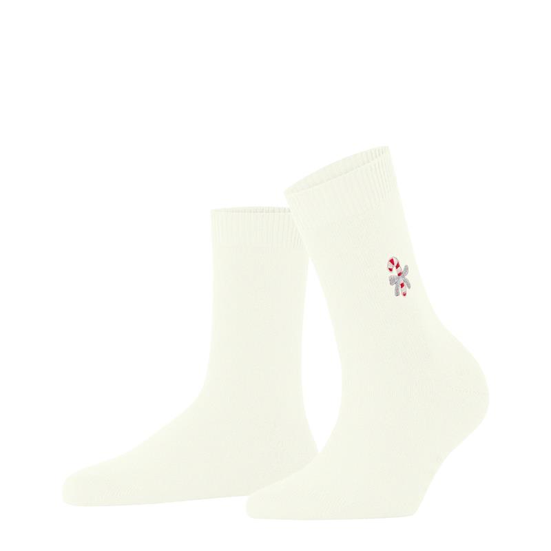Nogavice FALKE Cosy Wool Candy Cane Women Socks off-white