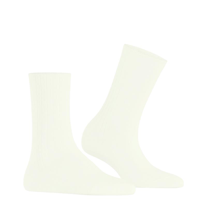 Nogavice FALKE Cotton Rib Women Socks off-white