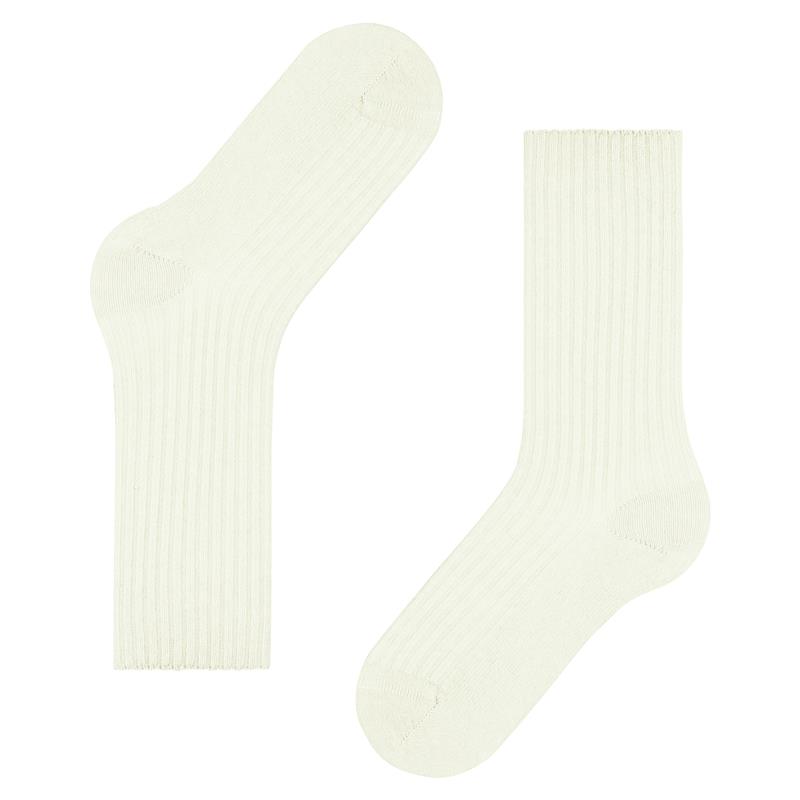 Nogavice FALKE Cosy Wool Boot Women Boot Socks off-white