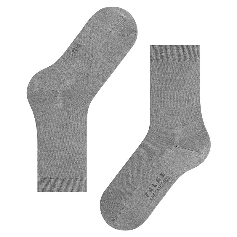Čarape FALKE Softmerino SO light grey mel.