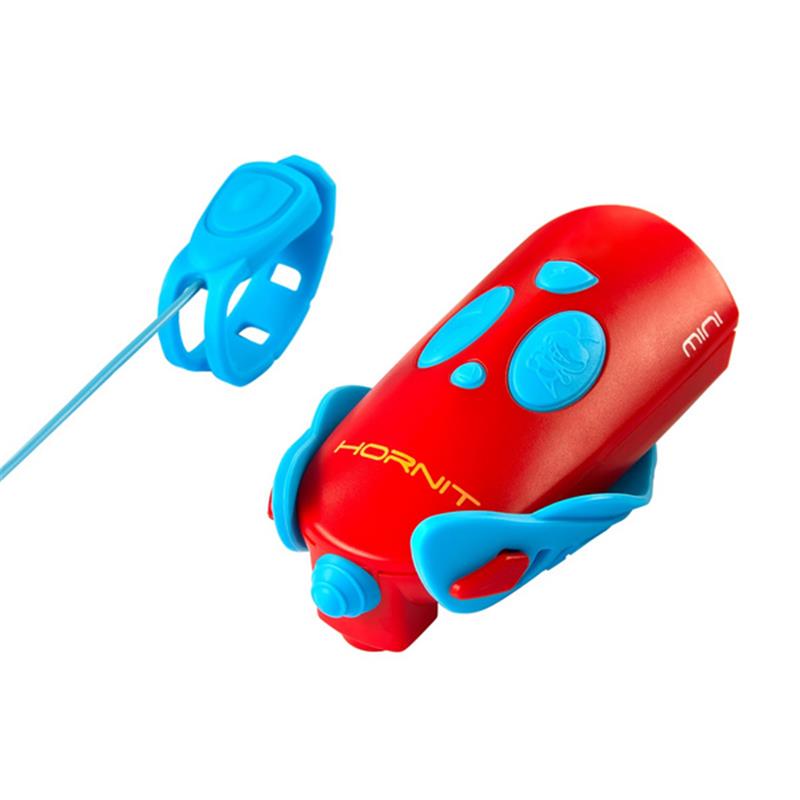 Svjetlo i zvono za bicikl Mini Hornit Blue/Red