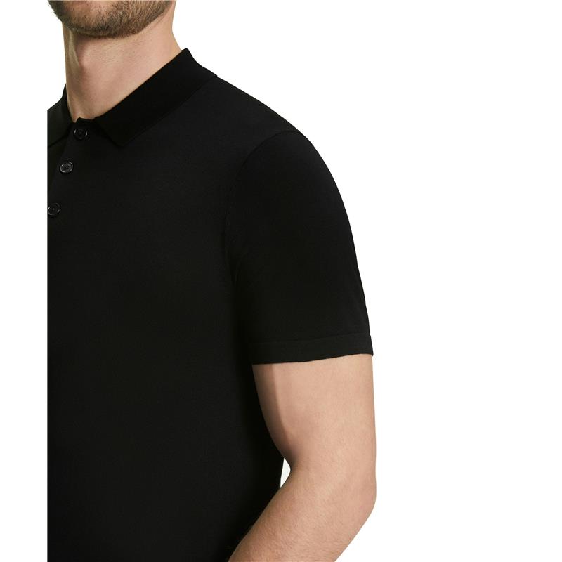 Moška polo majica FALKE Premium Merino Wool Polo Shirt black