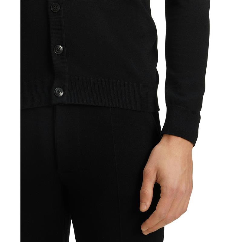 Moška jopa FALKE FAV Merino X-Fine Cardigan m black