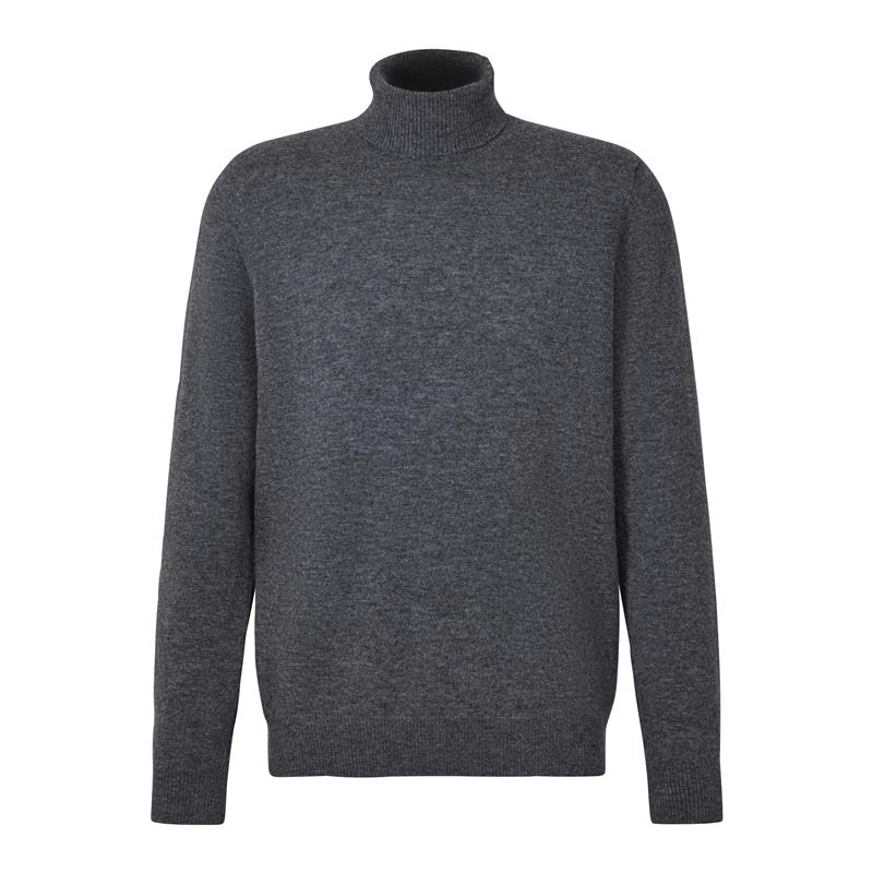 Moški pulover FALKE Pure Lambswool Pullover dark grey -heath