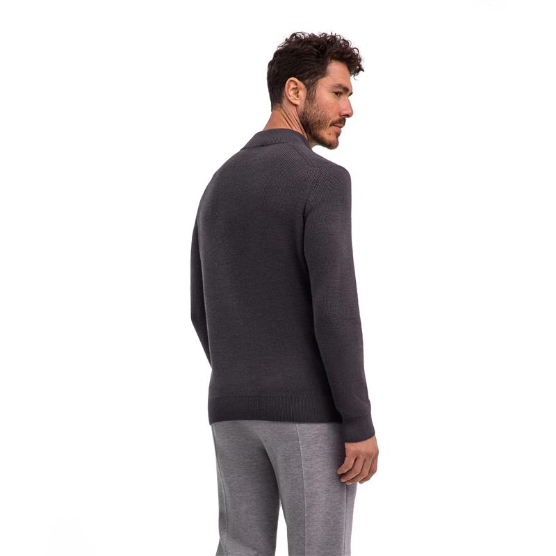 Moški pulover FALKE Perlfang Pullover asphalt mel.