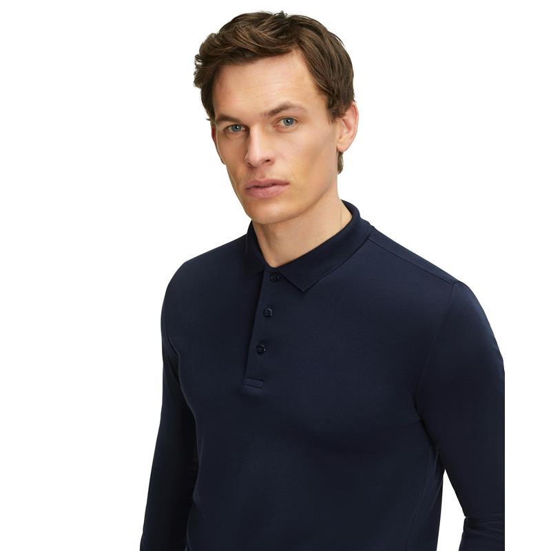 Muška polo majica FAV Pima Interlock Polo LS m space blue