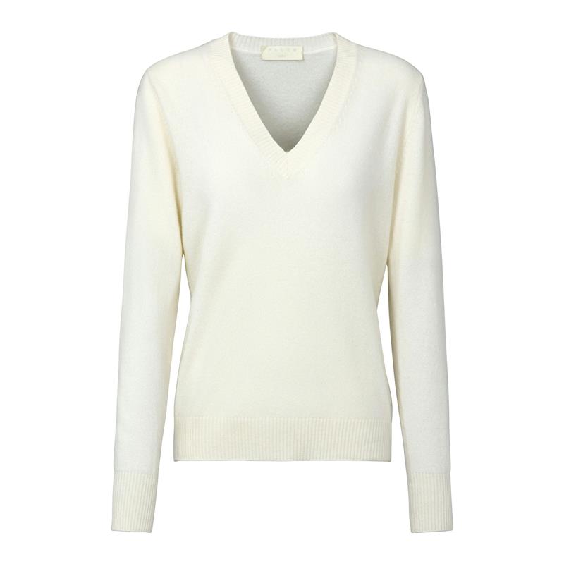 Ženski pulover FALKE Pure Cashmere Pullover off-white