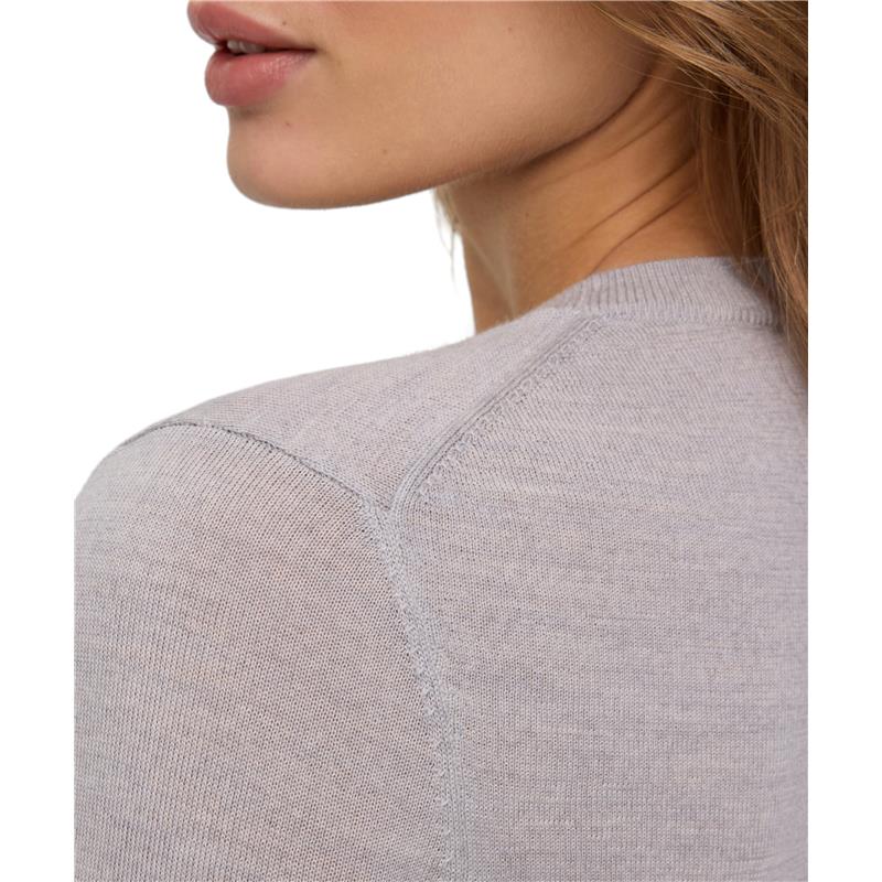 Ženski pulover FAV Merino X-fine Crew Neck w light grey heat