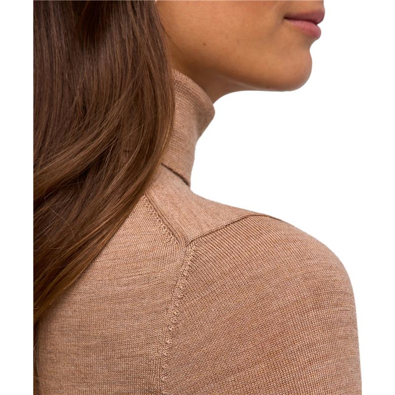 Ženski pulover FAV Merino X-Fine Roll Neck w camel