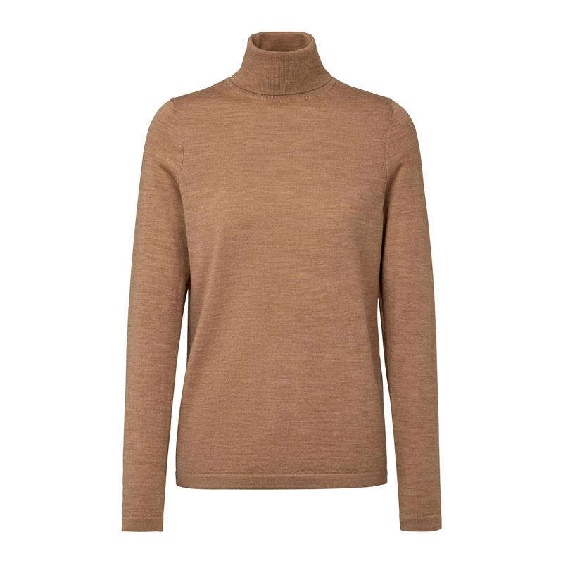 Ženski pulover FAV Merino X-Fine Roll Neck w camel