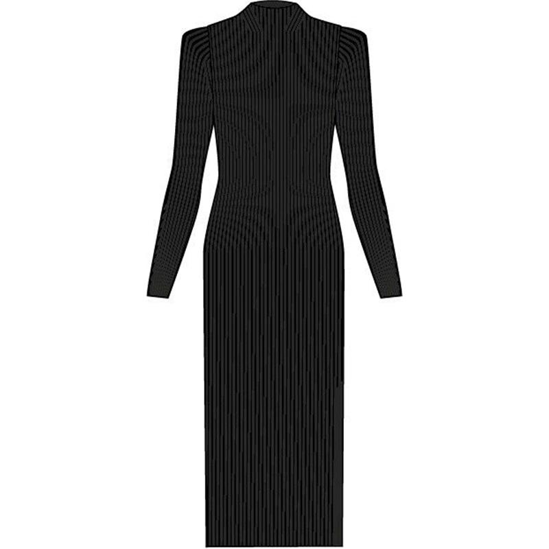 Ženska haljina FAV Merino Ultrafine Dress w black