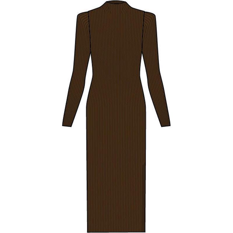 Ženska haljina FAV Merino Ultrafine Dress w maroon