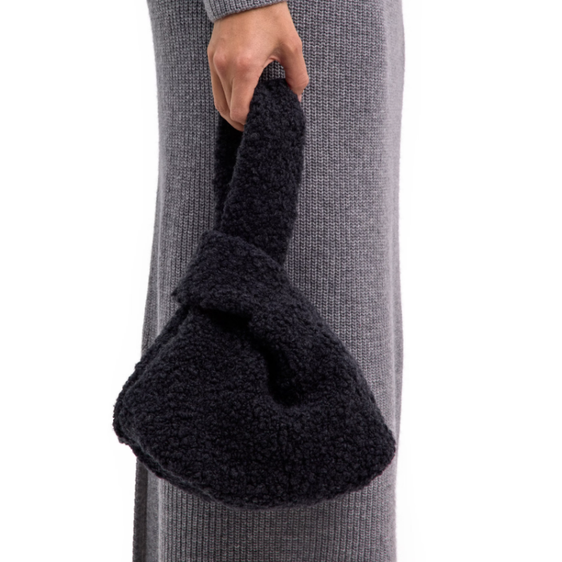 Torba SEL Bouclé Dumpling Bag anthra mel