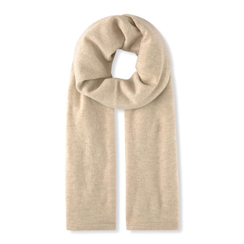 Šal FALKE Scarf fine knit sand mel.