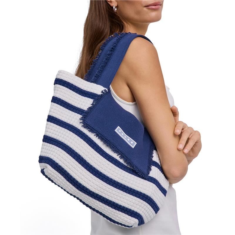 Torba SEL Striped Cotton Shopper w dark blue