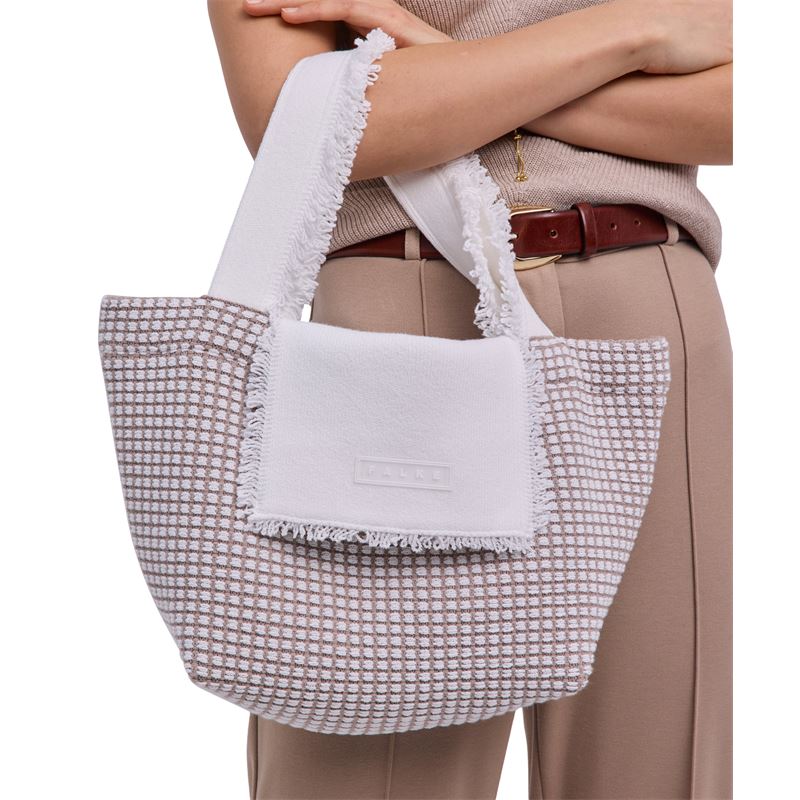 Torba SEL Striped Cotton Shopper w fungi