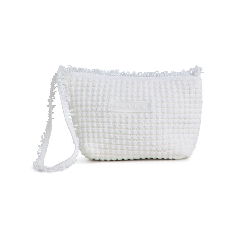 Torba SEL Striped Cotton Pouch Bag w off-white