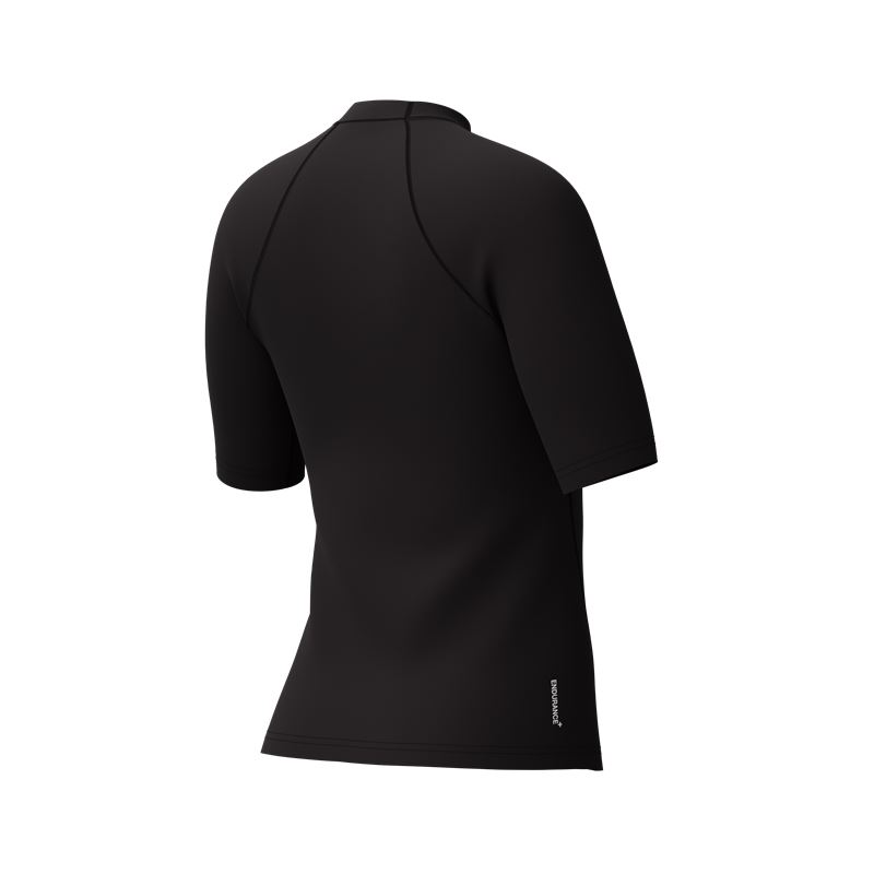 Ženska zaščitna majica END+ S/S RASH GUARD BLK