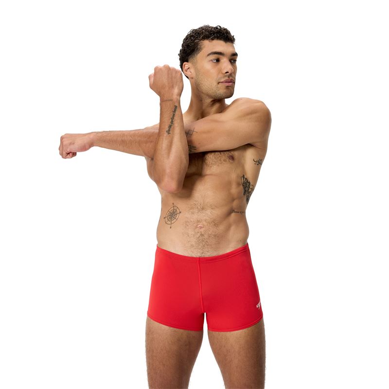 Moške kopalke END+ LOGO AQUASHORT RED