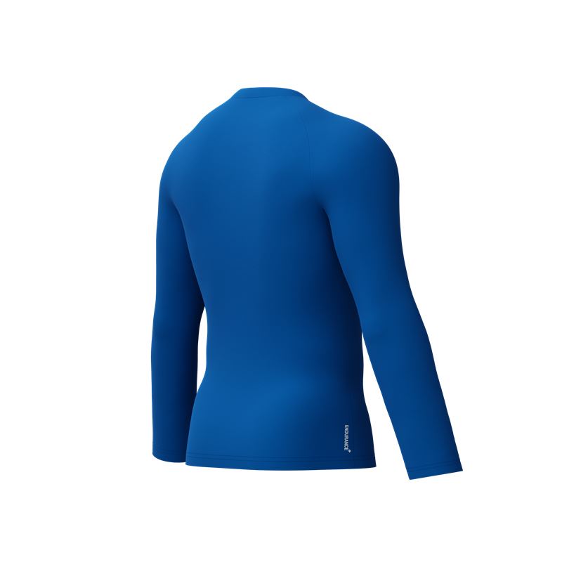 Moška zaščitna majica END+ L/S LOGO RASH GUARD BLU