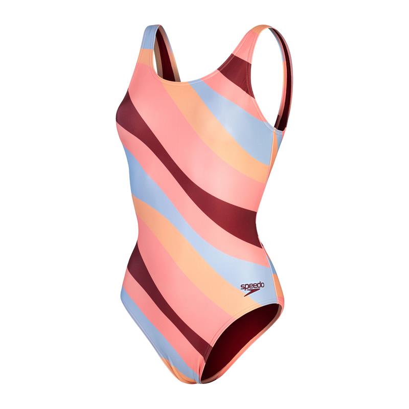 Ženske kupaće gaće ALV U-BK 1PCE RED/ORANGE