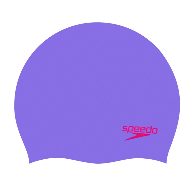 Dječja plivačka kapa MOULDED SILC CAP PURPLE/RED