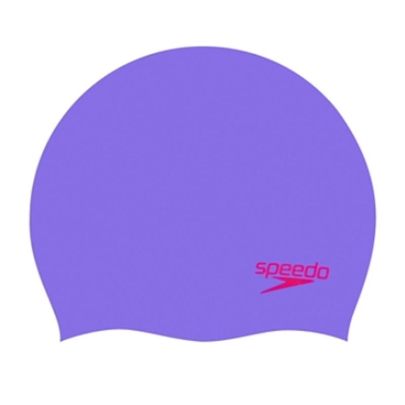 Dječja plivačka kapa MOULDED SILC CAP PURPLE/RED