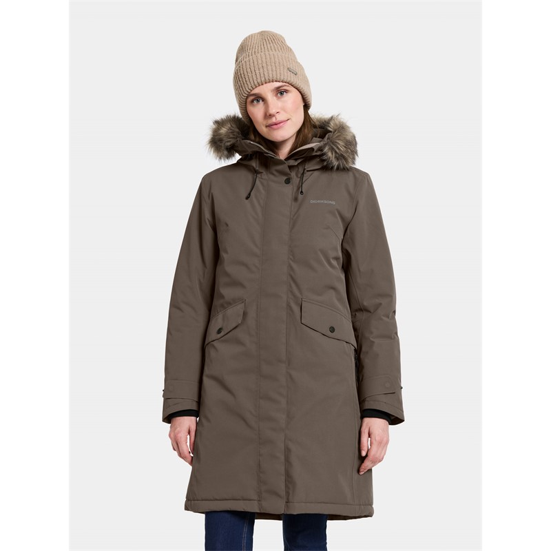 Ženska jakna ERIKA WNS PARKA 3 Brown
